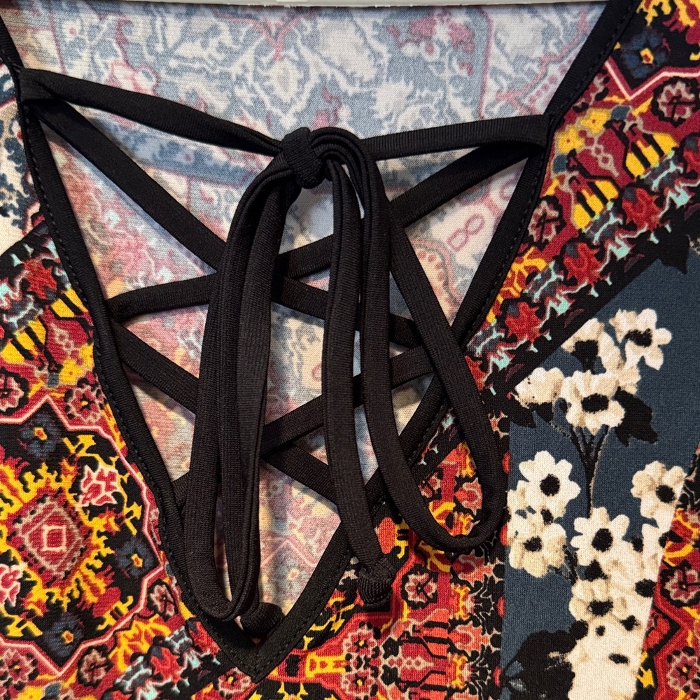 Bcbgeneration Multicolor Patchwork Mini Dress - image 4